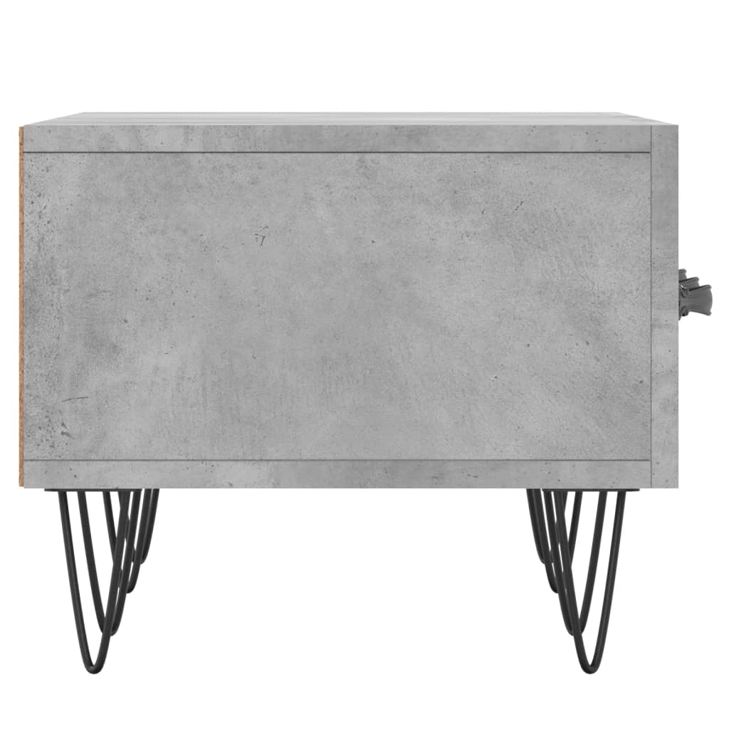 Meuble TV gris béton 150x36x30 cm en bois