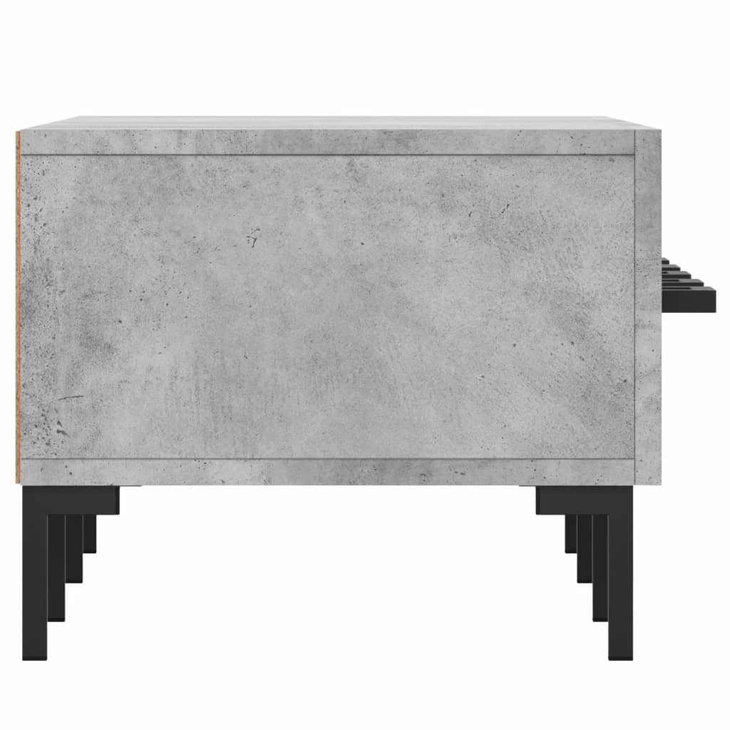 Meuble TV gris béton 150x36x30 cm en bois