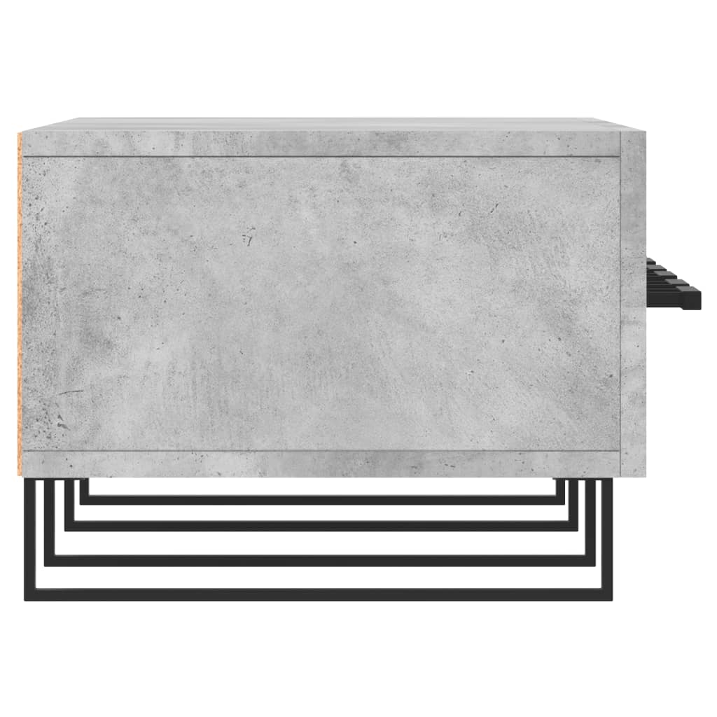 Meuble TV gris béton 150x36x30 cm en bois