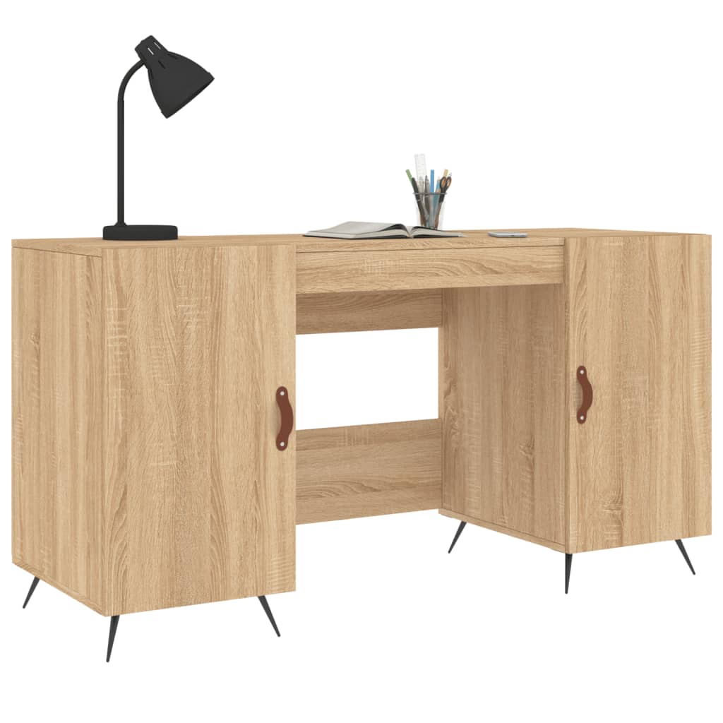 Bureau chêne Sonoma 140x50x75 cm matière bois