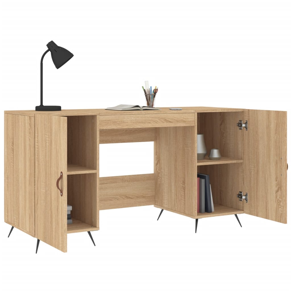 Bureau chêne Sonoma 140x50x75 cm matière bois