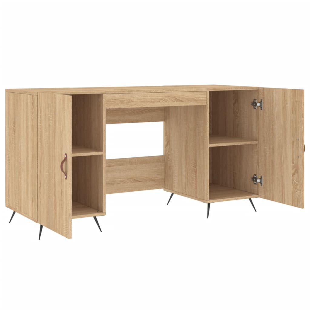 Bureau chêne Sonoma 140x50x75 cm matière bois