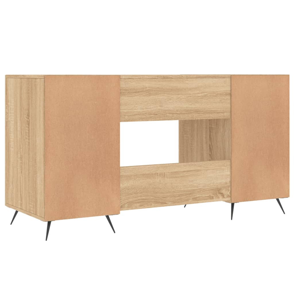 Bureau chêne Sonoma 140x50x75 cm matière bois