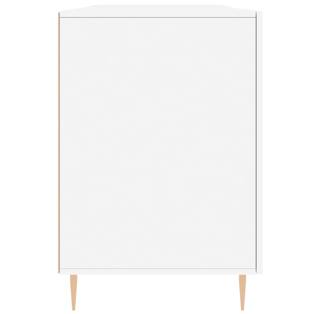 Bureau blanc 140x50x75 cm en bois