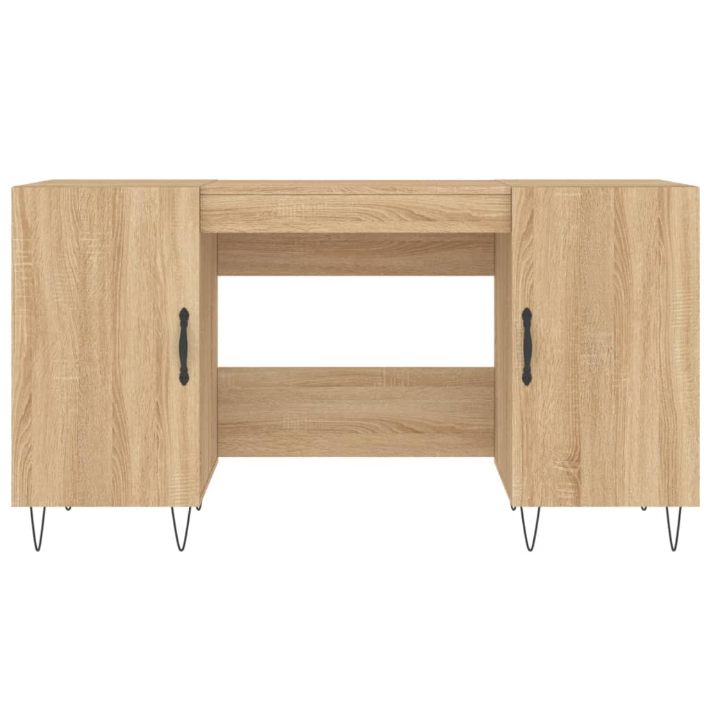 Bureau chêne Sonoma 140x50x75 cm matière bois