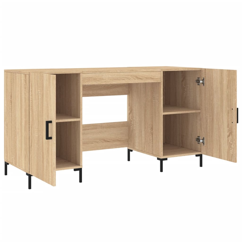 Bureau chêne Sonoma 140x50x75 cm matière bois