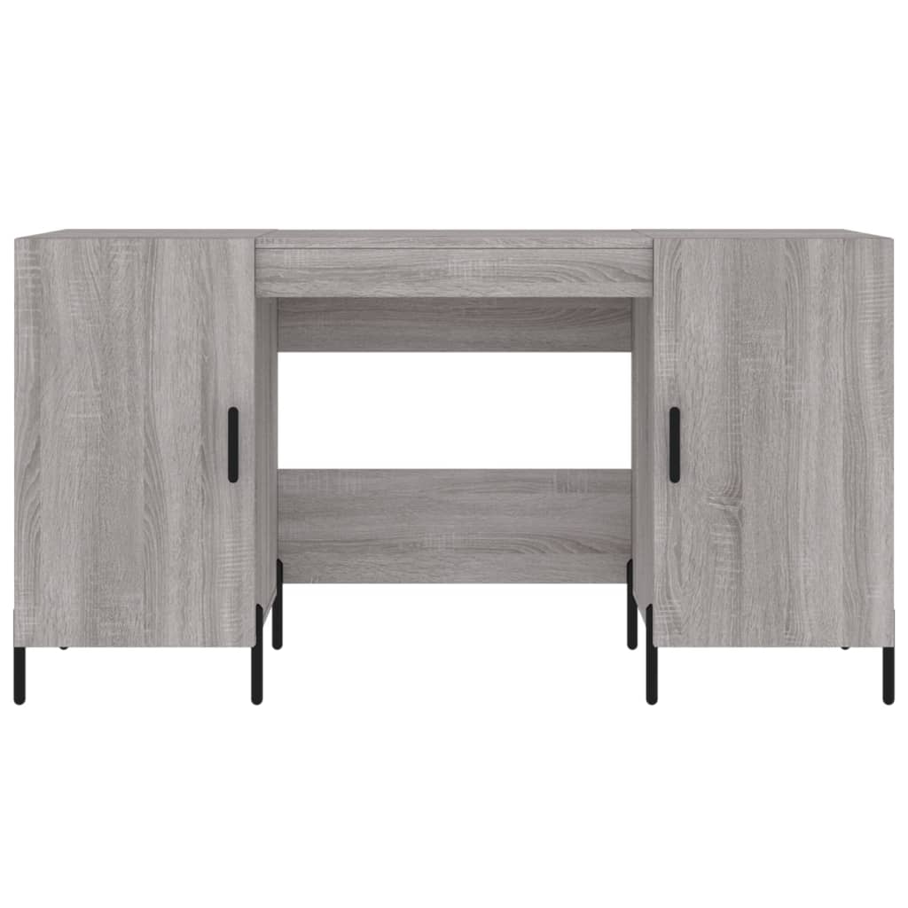 Bureau Sonoma gris 140x50x75 cm matériau bois