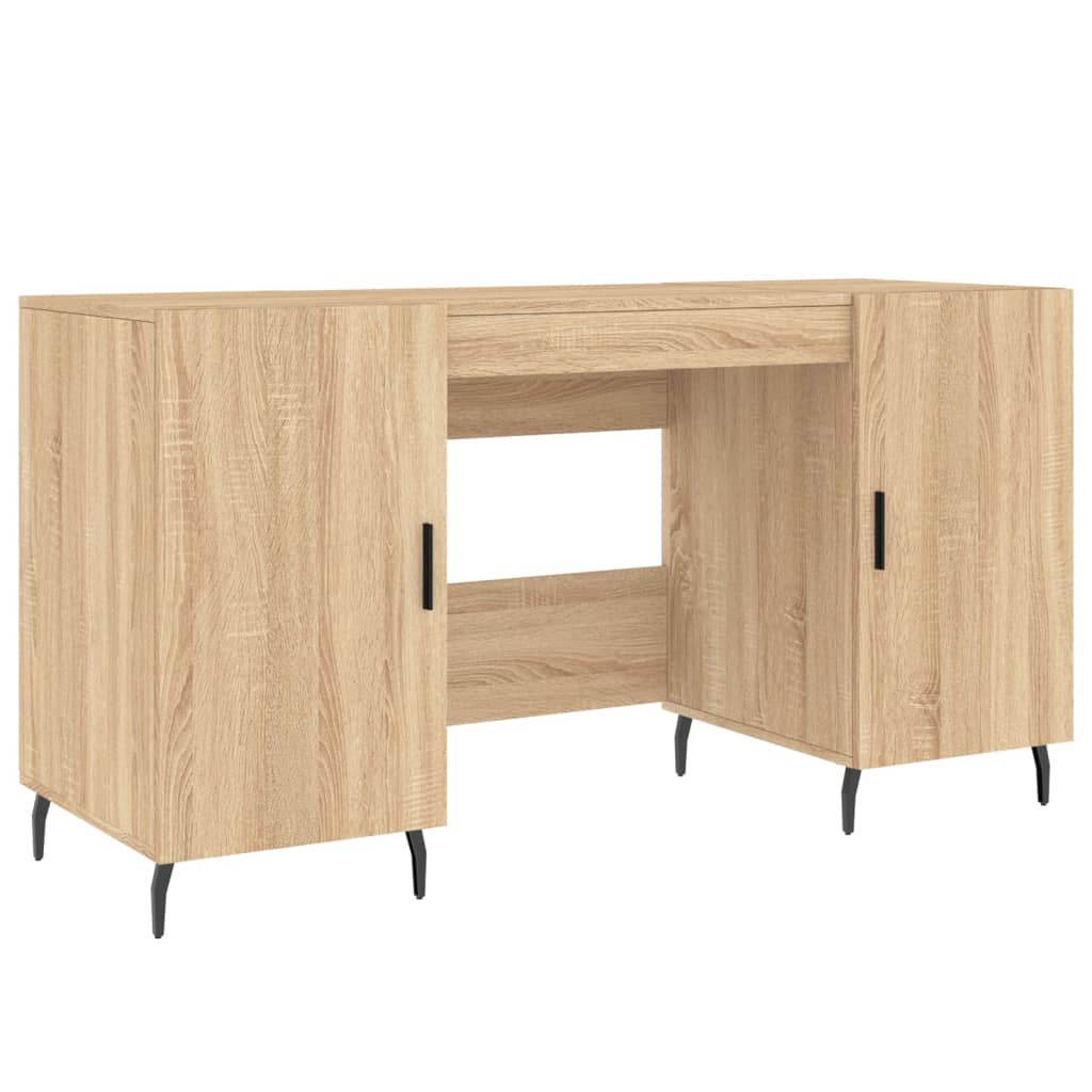 Bureau chêne Sonoma 140x50x75 cm matière bois