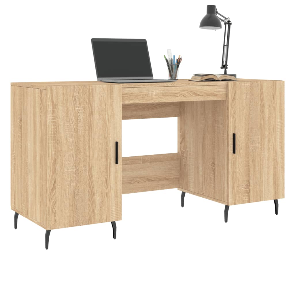 Bureau chêne Sonoma 140x50x75 cm matière bois