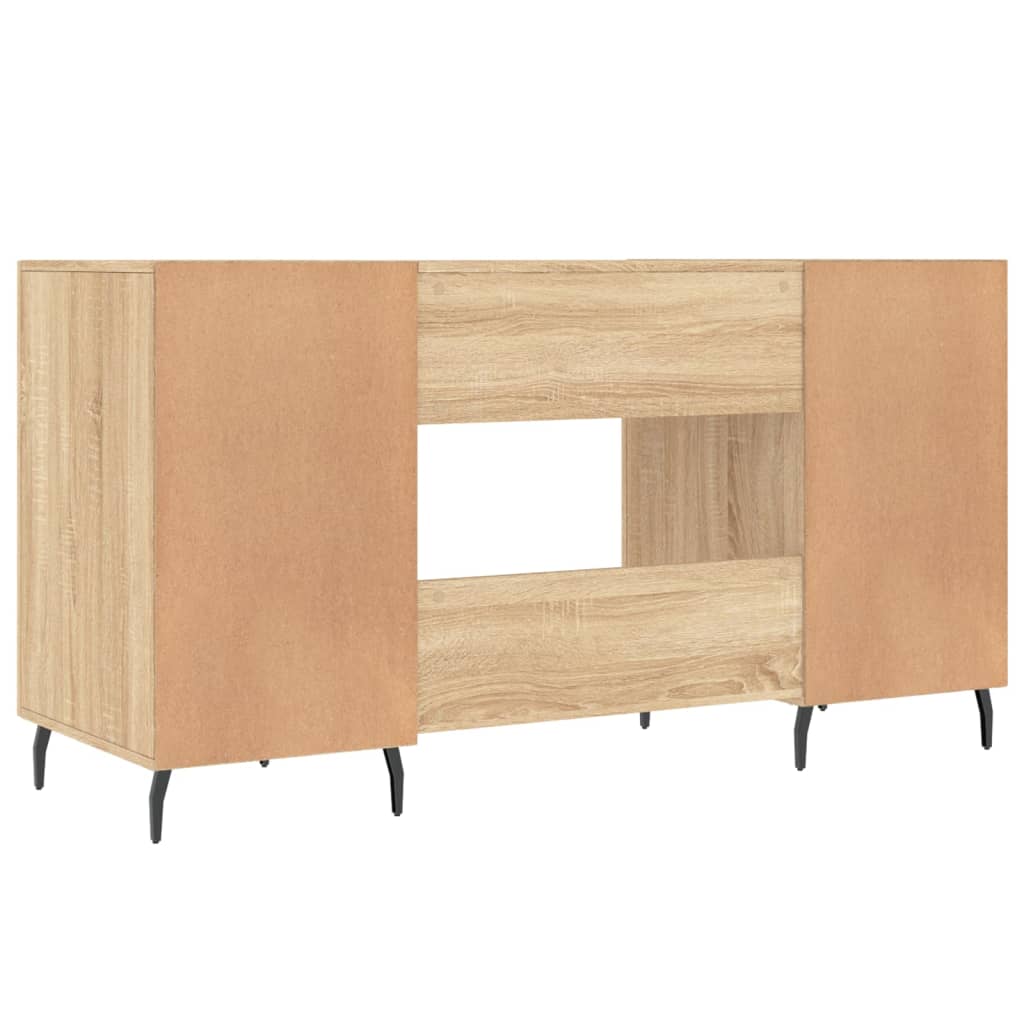 Bureau chêne Sonoma 140x50x75 cm matière bois