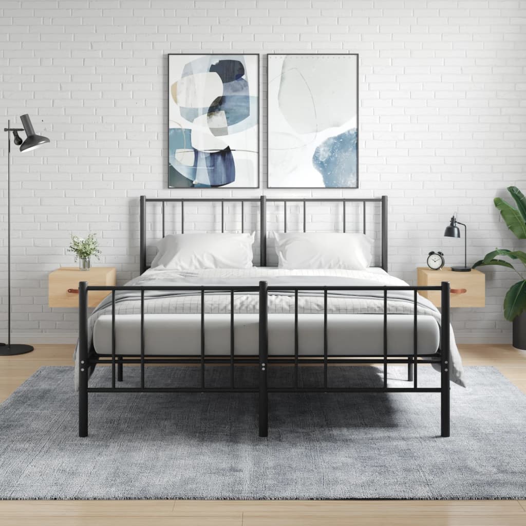 Wand-Nachttische 2 Stk. Sonoma-Eiche 35x35x20 cm