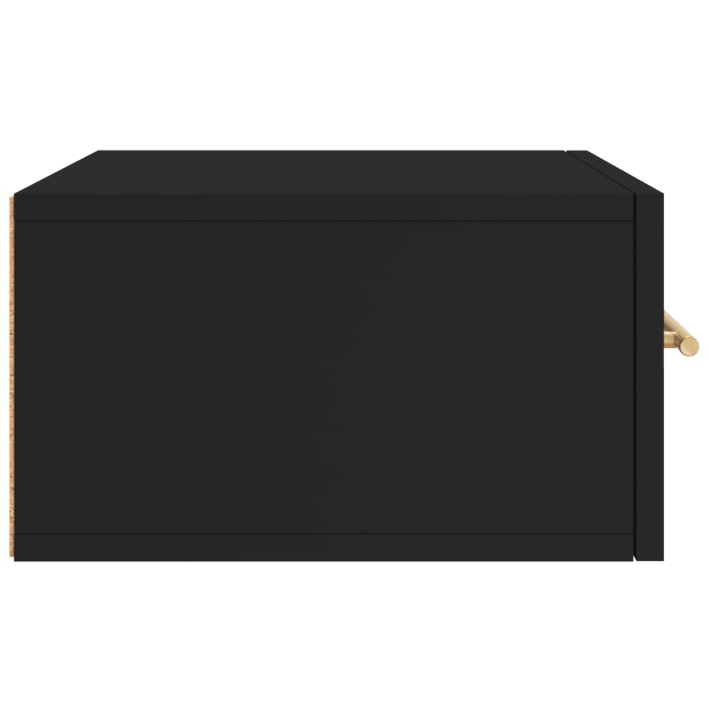 Tables de chevet murales 2 pcs. Noir 35x35x20 cm