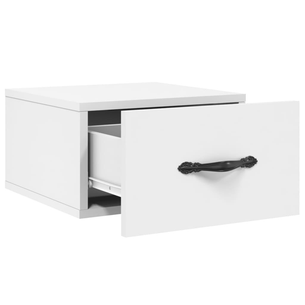 Tables de chevet murales 2 pcs. Blanc 35x35x20 cm