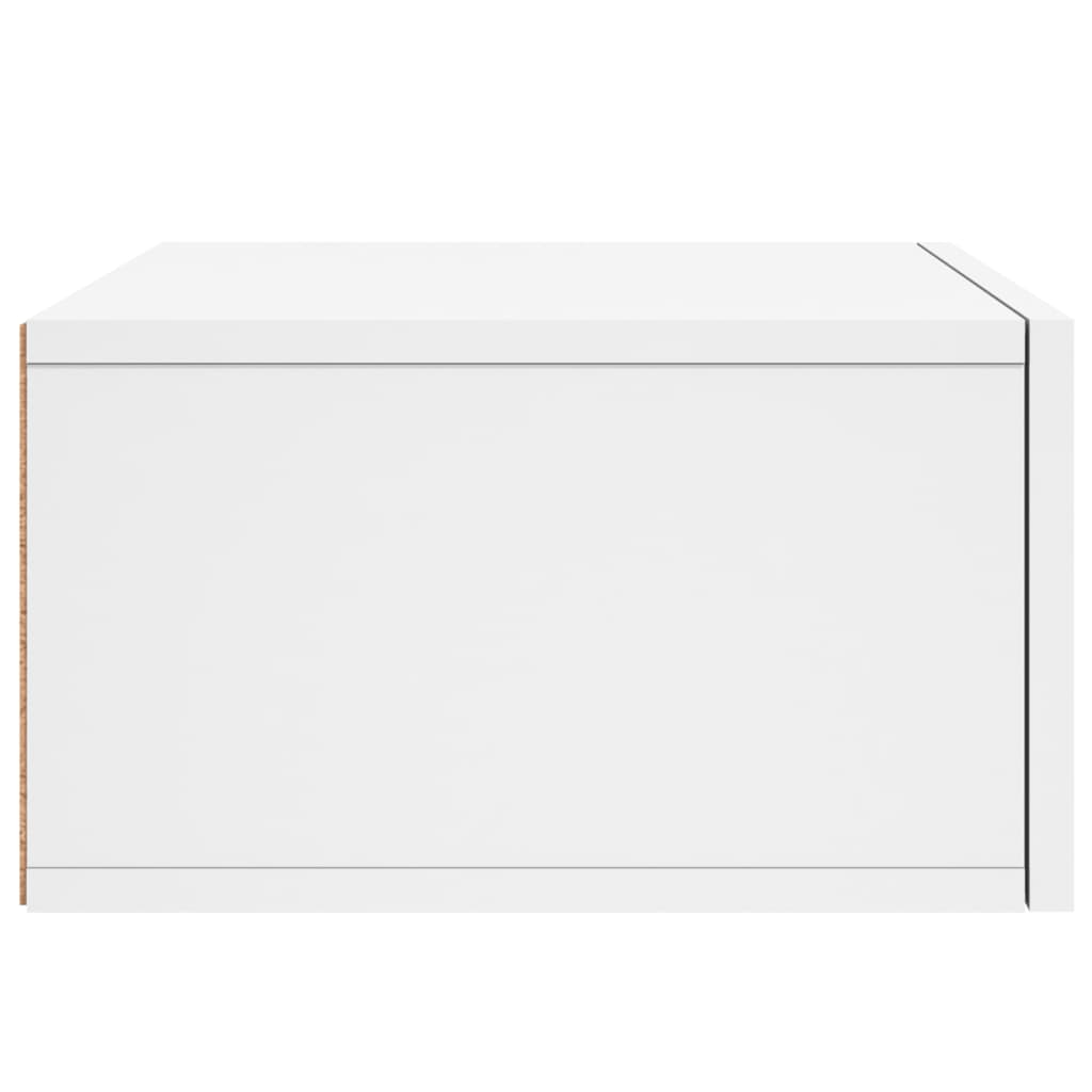 Tables de chevet murales 2 pcs. Blanc 35x35x20 cm