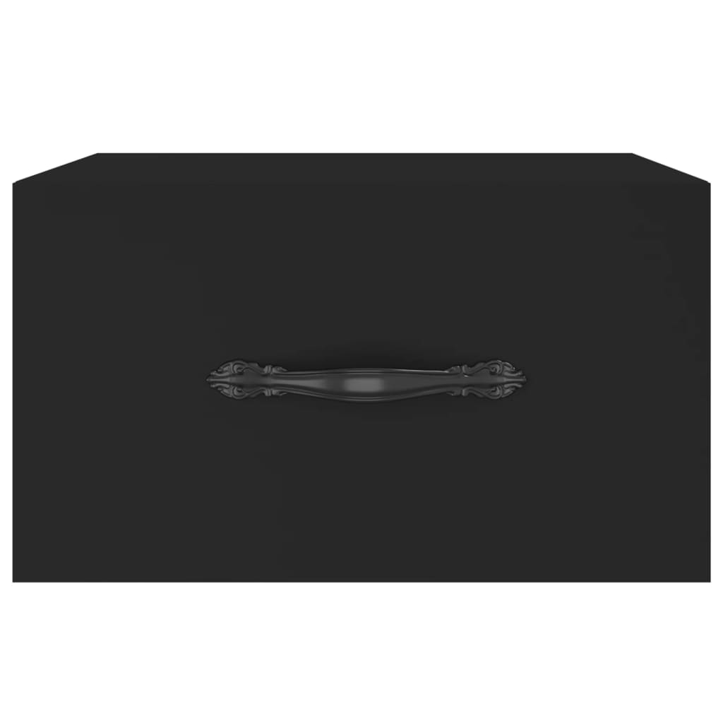 Wand-Nachttische 2 Stk. Schwarz 35x35x20 cm