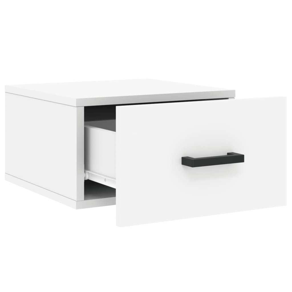 Tables de chevet murales 2 pcs. Blanc 35x35x20 cm