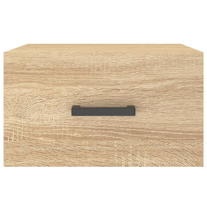Wand-Nachttische 2 Stk. Sonoma-Eiche 35x35x20 cm