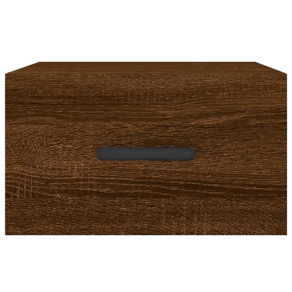 Wand-Nachttisch Braun Eichen-Optik 35x35x20 cm