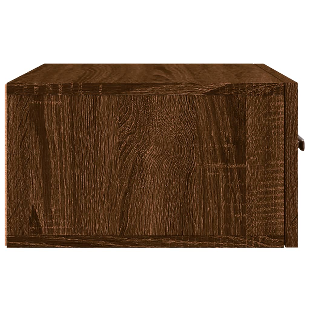 Tables de chevet murales 2 pcs. Aspect chêne marron 35x35x20 cm