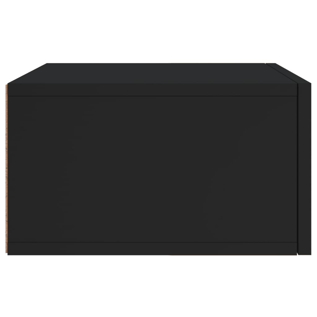 Wand-Nachttisch Schwarz 35x35x20 cm