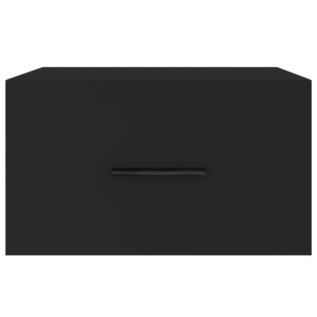 Wand-Nachttische 2 Stk. Schwarz 35x35x20 cm