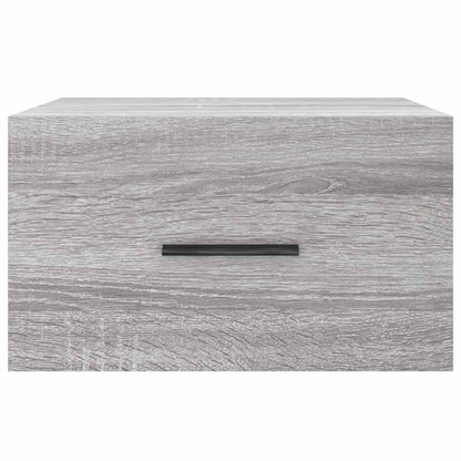 Wand-Nachttische 2 Stk. Grau Sonoma 35x35x20 cm