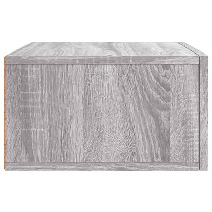 Wand-Nachttische 2 Stk. Grau Sonoma 35x35x20 cm