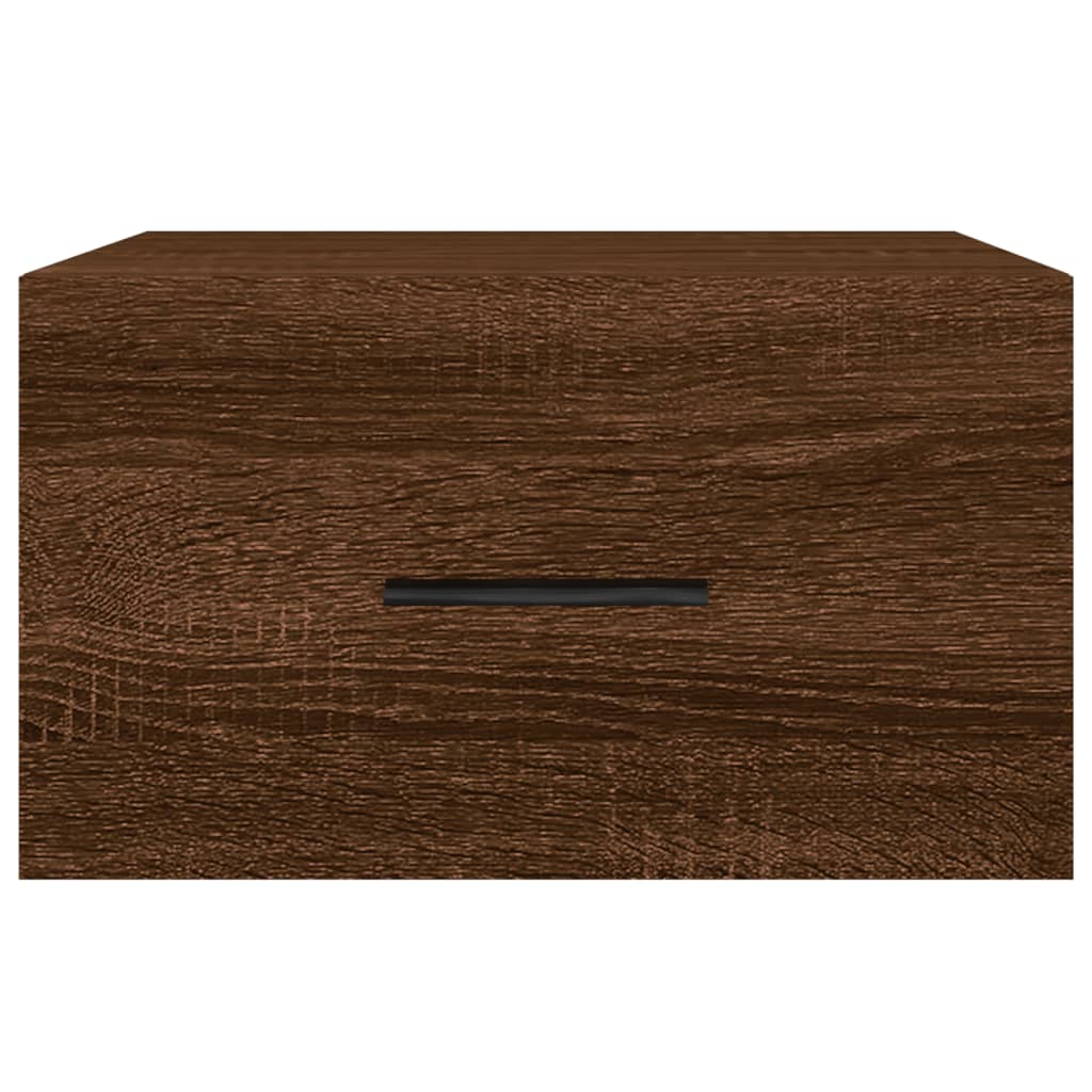Wand-Nachttisch Braun Eichen-Optik 35x35x20 cm