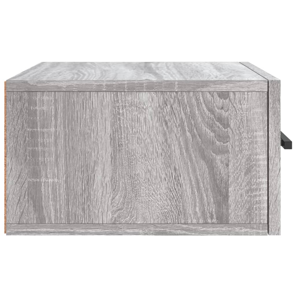 Tables de chevet murales 2 pcs. Gris Sonoma 35x35x20 cm