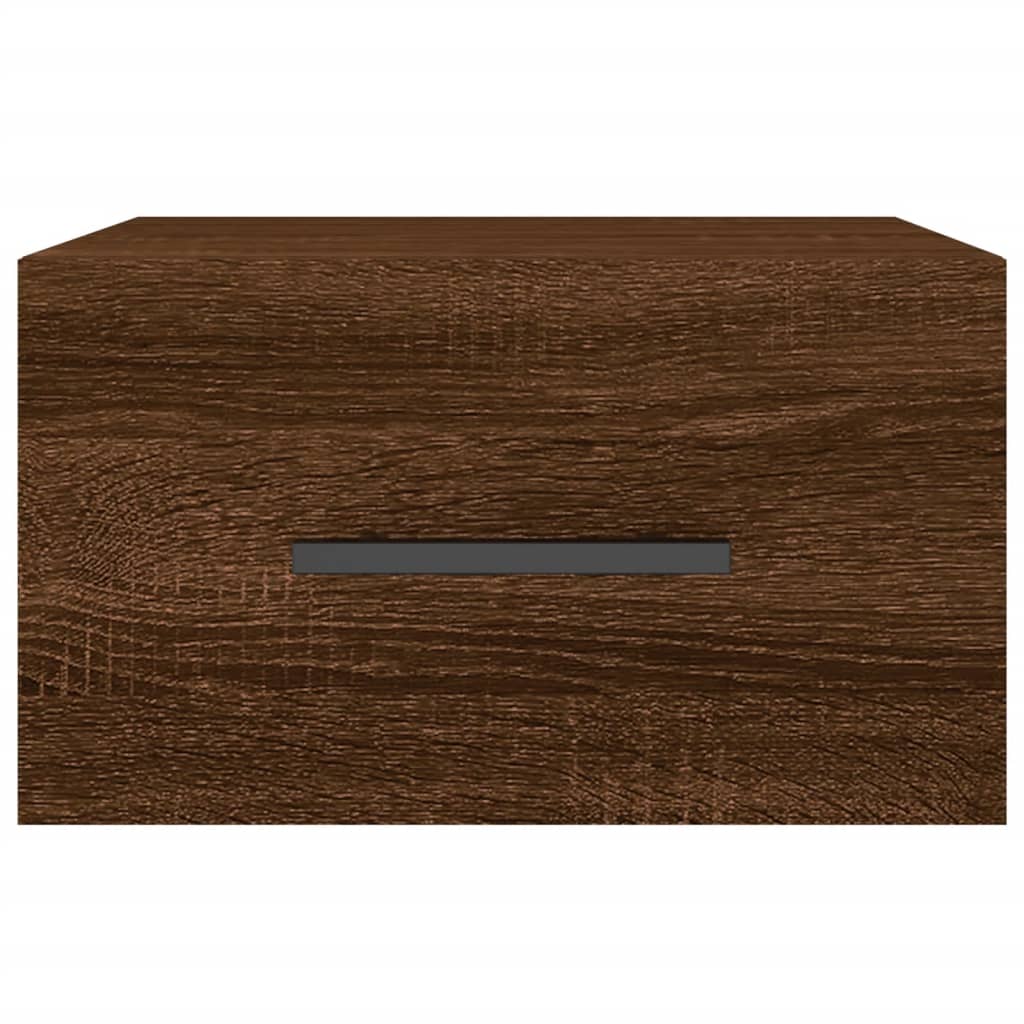 Wand-Nachttisch Braun Eichen-Optik 35x35x20 cm