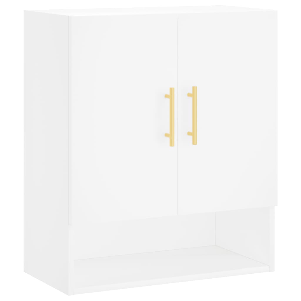 Armoire murale blanc 60x31x70 cm matériau bois