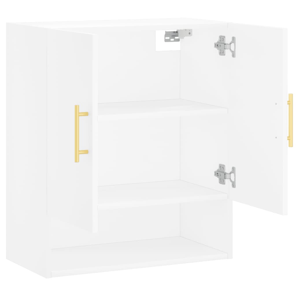 Armoire murale blanc 60x31x70 cm matériau bois