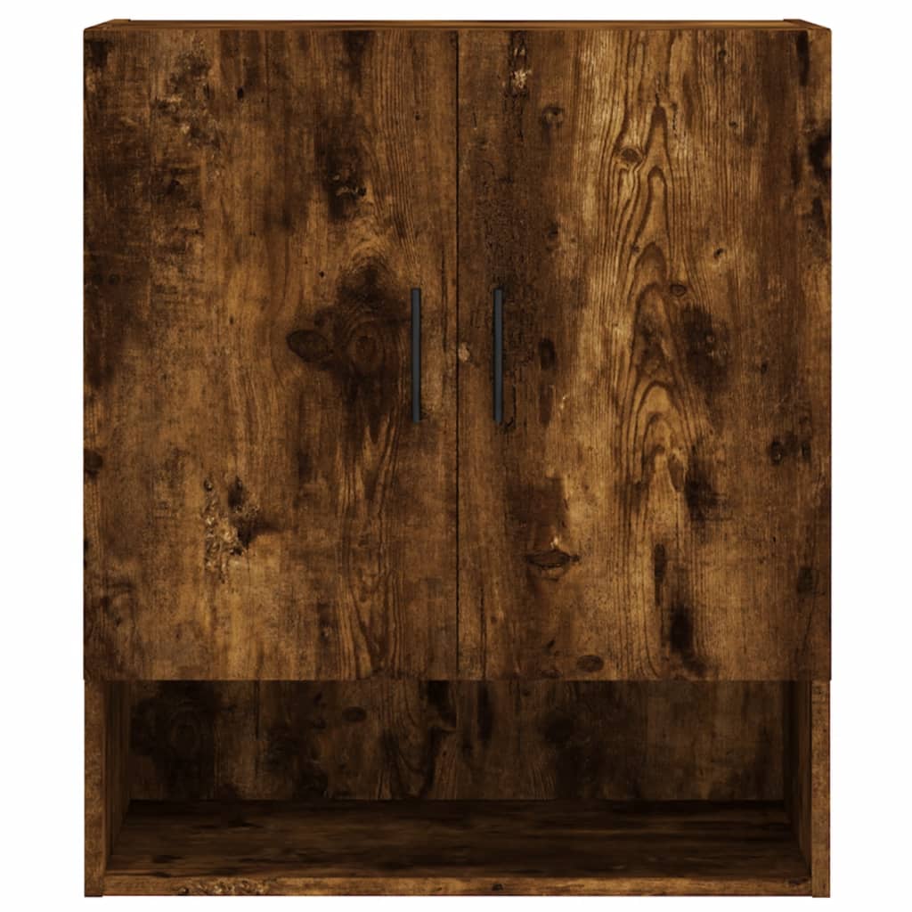 Armoire murale chêne fumé 60x31x70 cm matériau bois