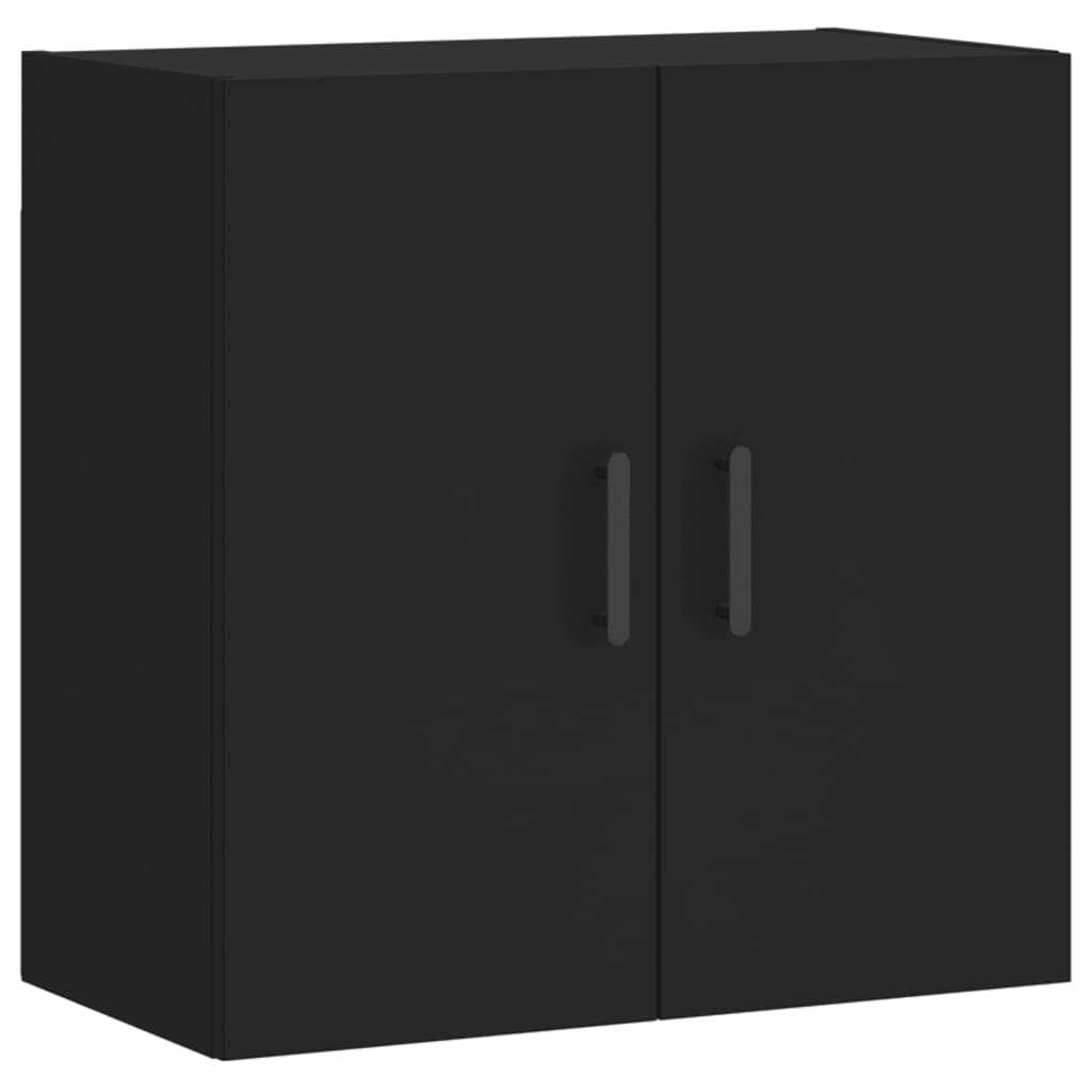 Armoire murale noire 60x31x60 cm matériau bois