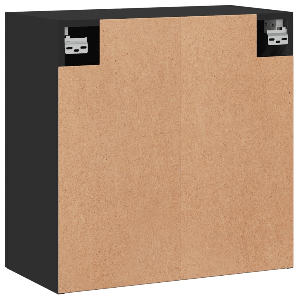 Wandschrank Schwarz 60x31x60 cm Holzwerkstoff