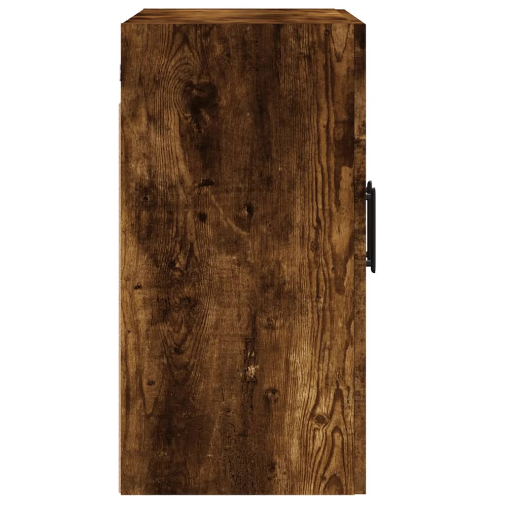 Armoire murale chêne fumé 60x31x60 cm matériau bois