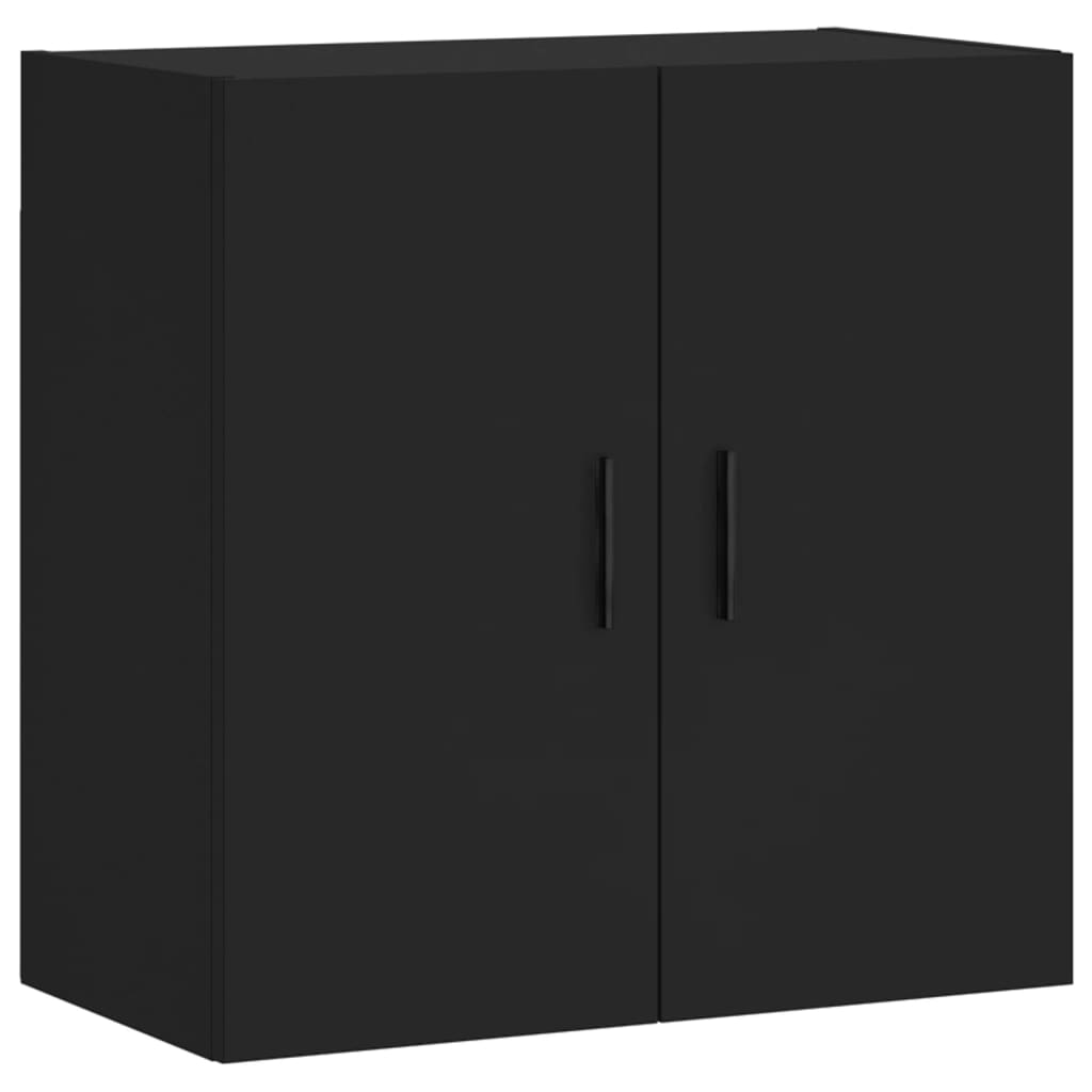 Armoire murale noire 60x31x60 cm matériau bois