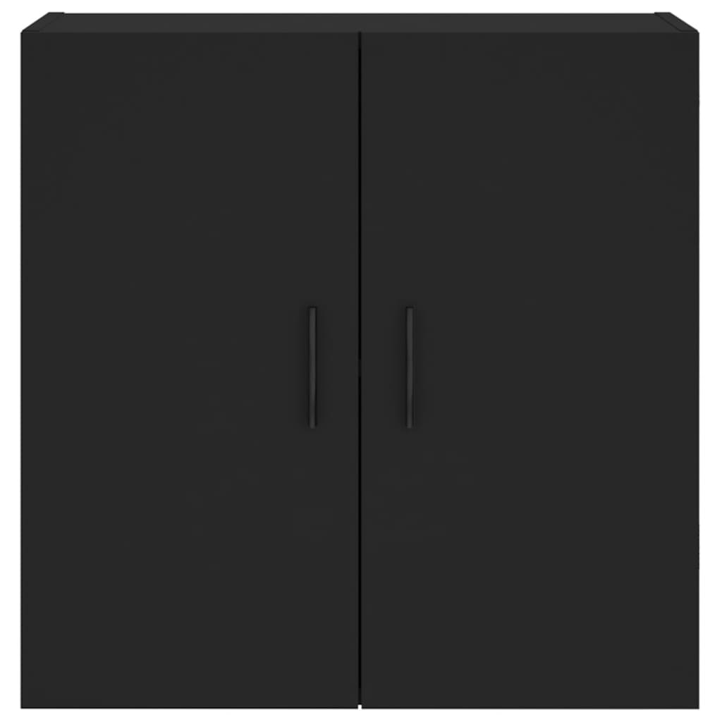 Armoire murale noire 60x31x60 cm matériau bois