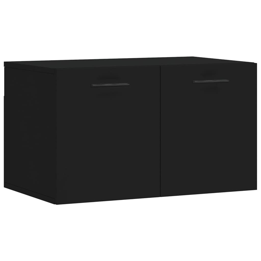 Wandschrank Schwarz 60x36,5x35 cm Holzwerkstoff