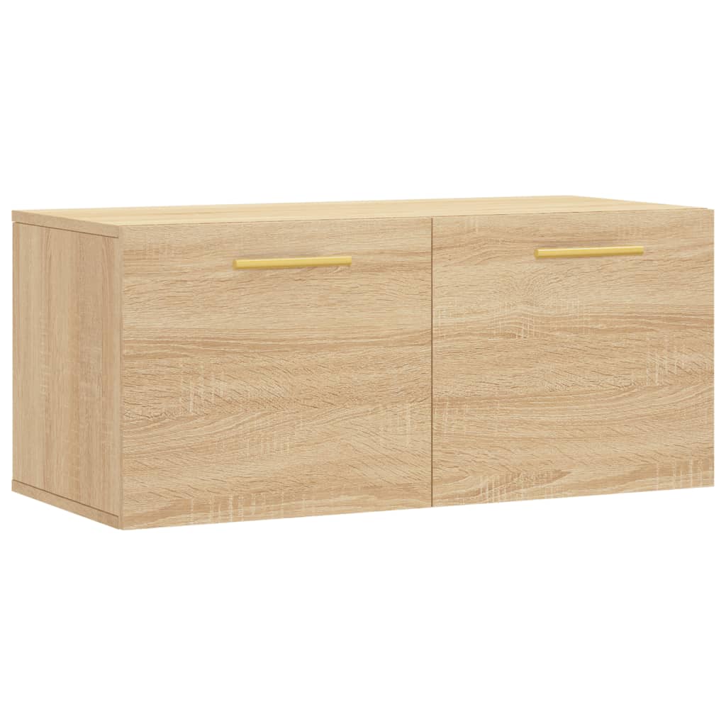 Wandschrank Sonoma-Eiche 80x36,5x35 cm Holzwerkstoff