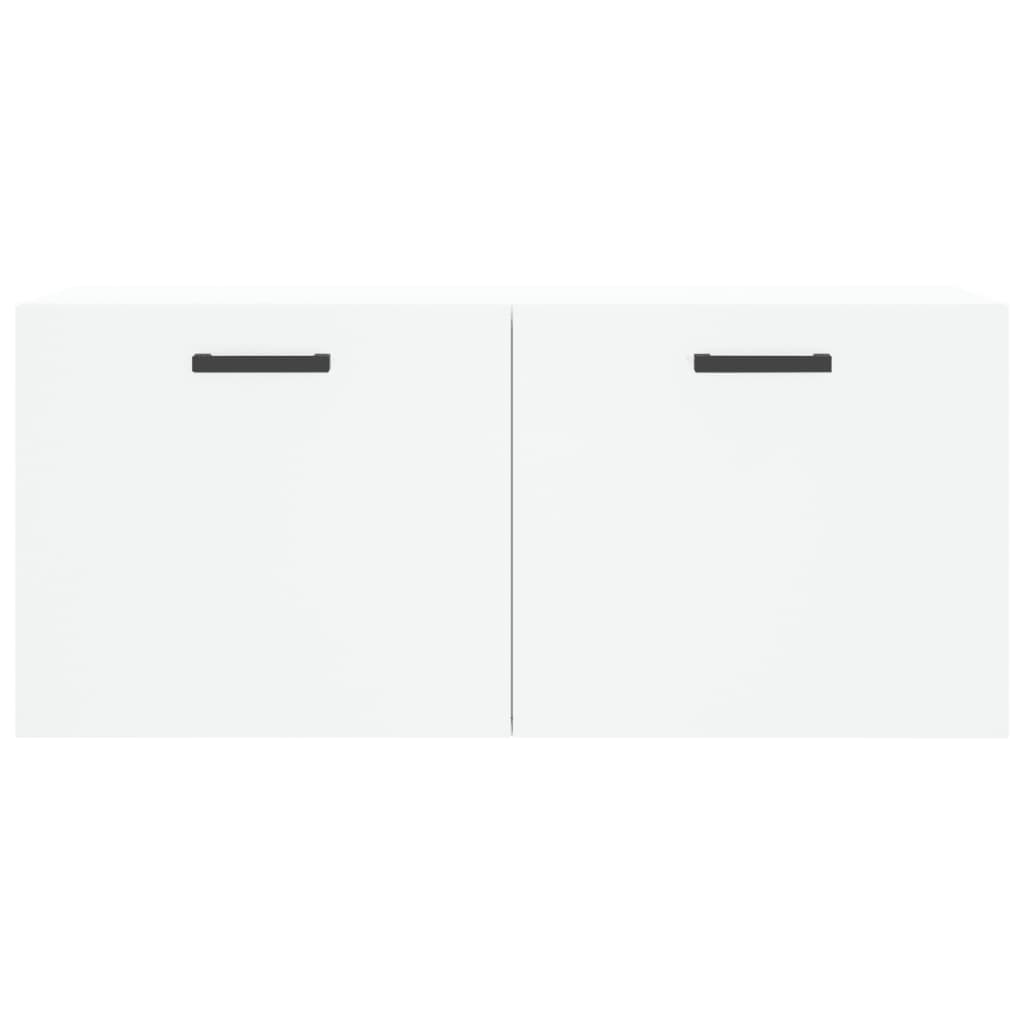 Armoire murale blanche 80x36,5x35 cm en bois