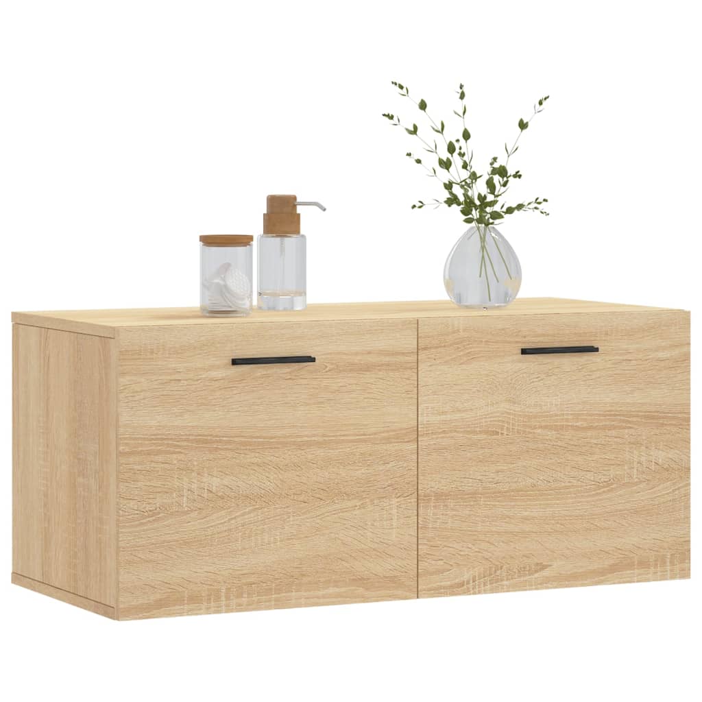 Wandschrank Sonoma-Eiche 80x36,5x35 cm Holzwerkstoff