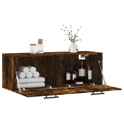Wandschrank Räuchereiche 100x36,5x35 cm Holzwerkstoff