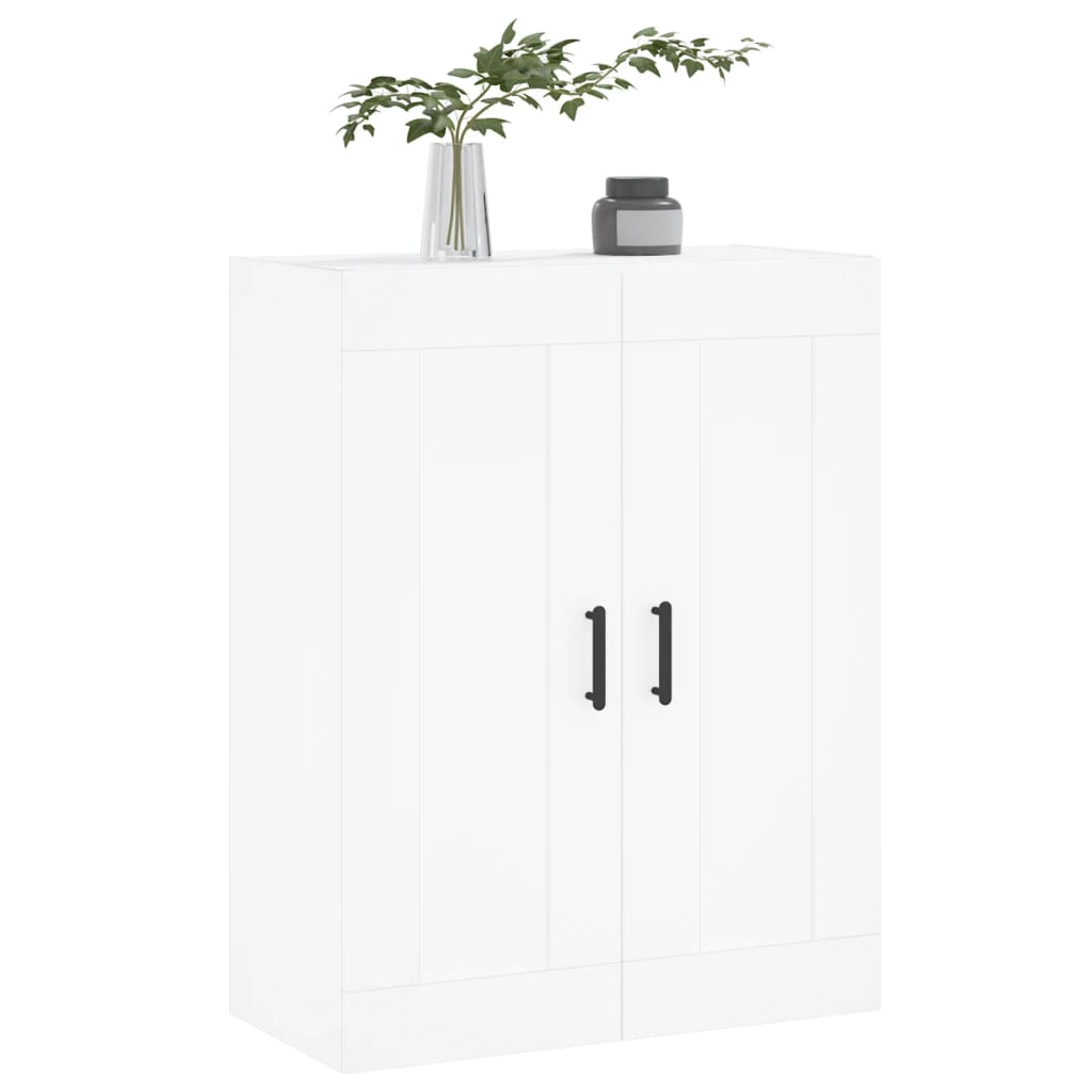 Armoire murale blanche 69,5x34x90 cm en bois