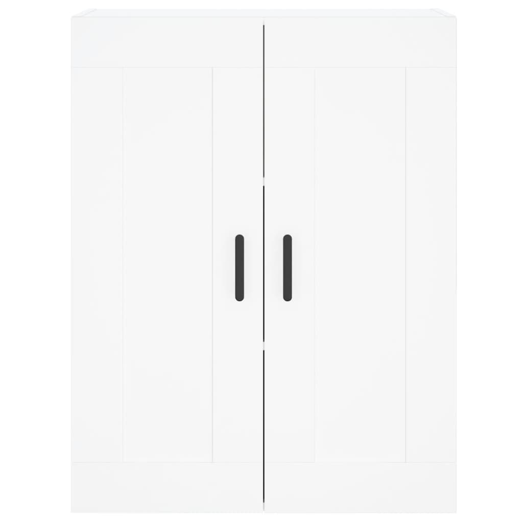 Armoire murale blanche 69,5x34x90 cm en bois