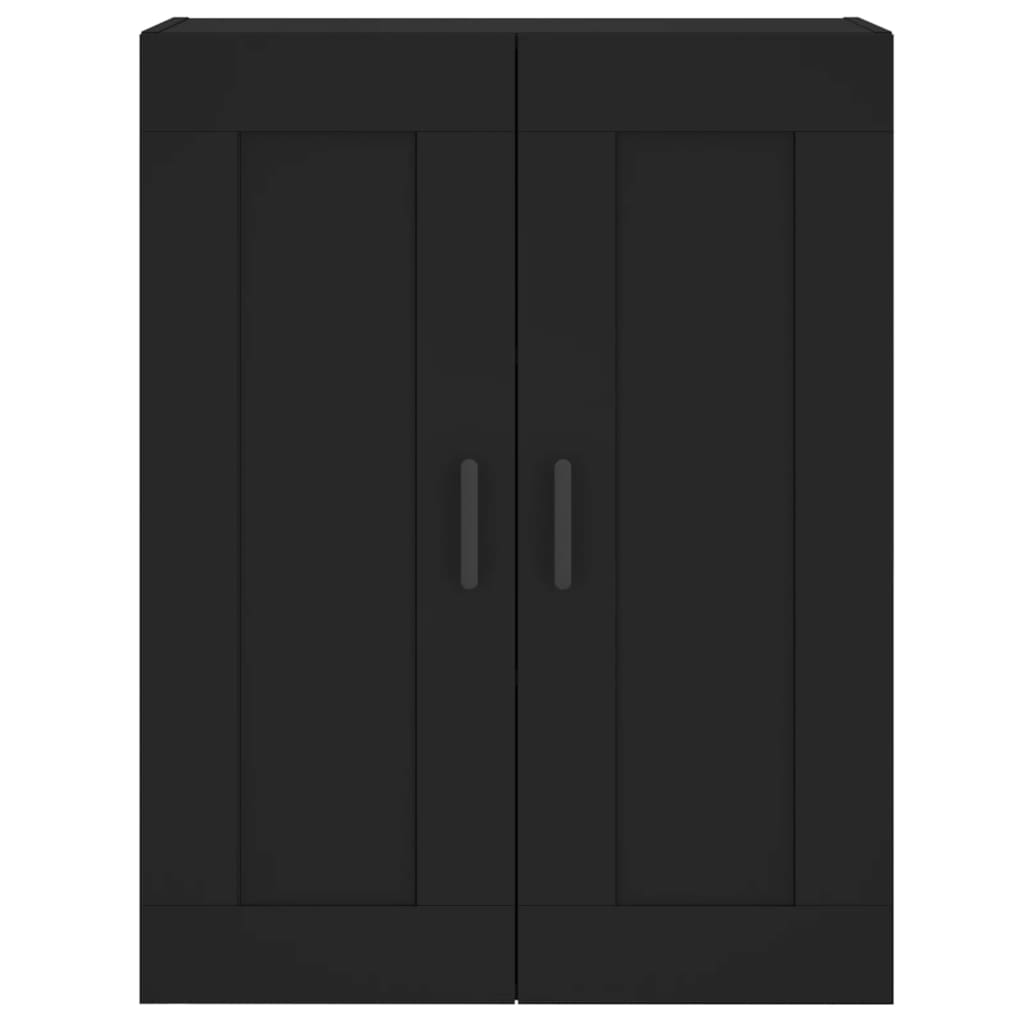 Armoire murale noire 69,5x34x90 cm en bois