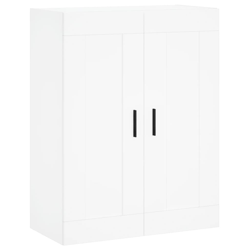 Armoire murale blanche 69,5x34x90 cm en bois