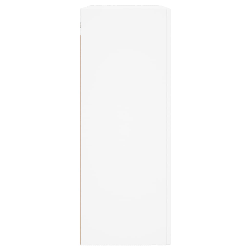 Armoire murale blanche 69,5x34x90 cm en bois