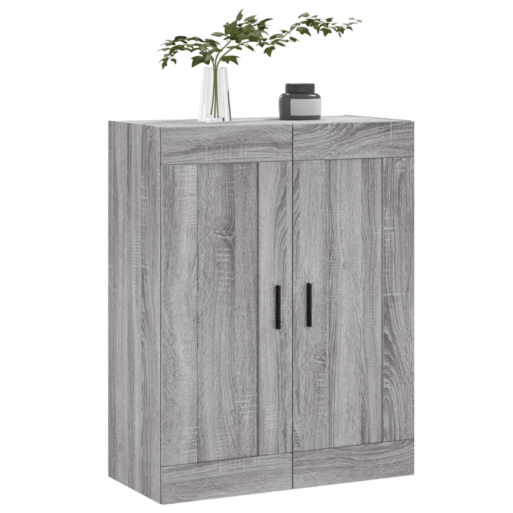 Armoire murale Sonoma grise 69,5x34x90 cm en bois