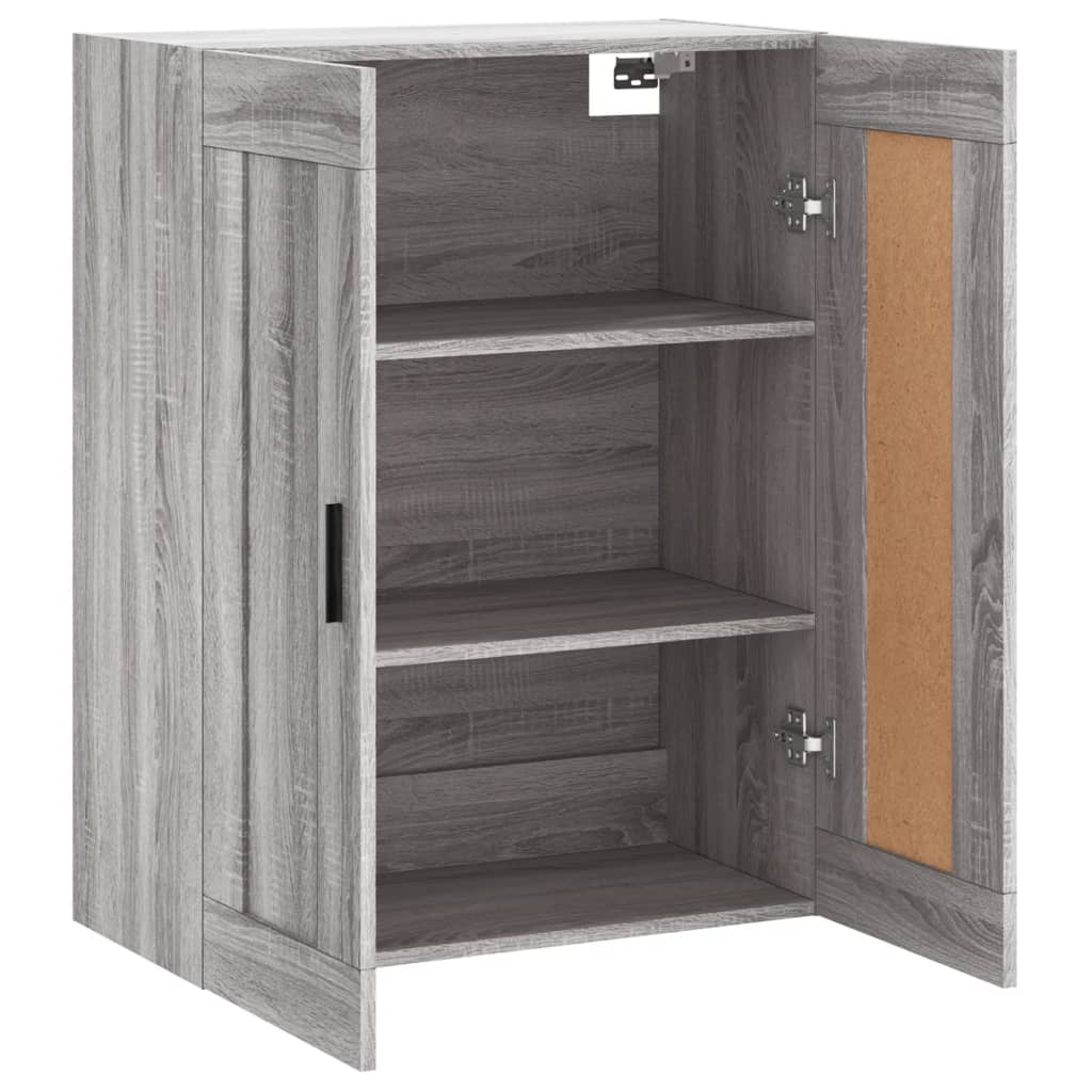 Armoire murale Sonoma grise 69,5x34x90 cm en bois
